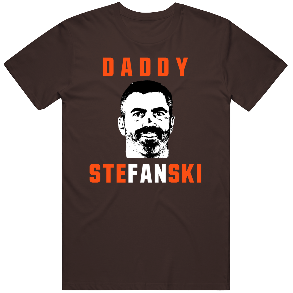 TheLandTshirts Kevin Stefanski Who's Your Daddy Cleveland Football T Shirt Classic / Orange / Small