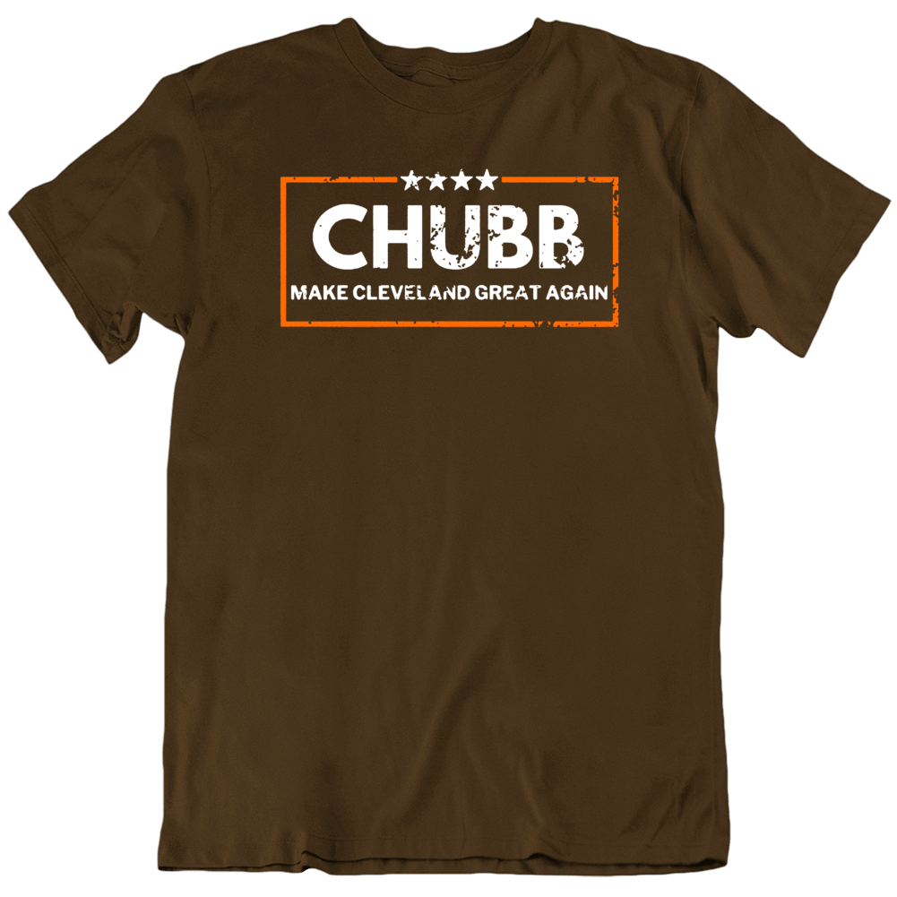 Nick Chubb Shirt, Cleveland Football Men's Cotton T-Shirt