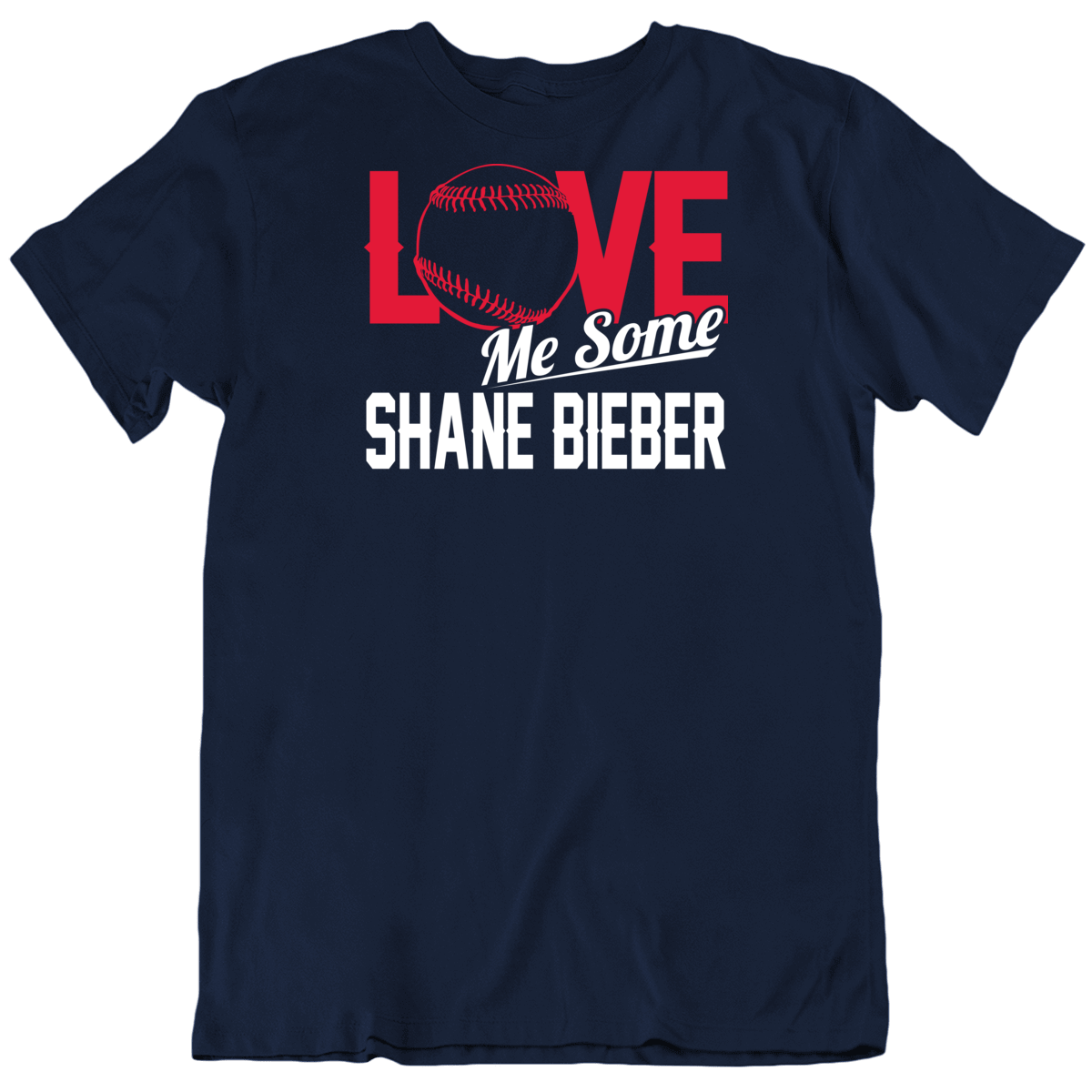 Shane Bieber Cleveland Indians Nike Name & Number Player T-Shirt