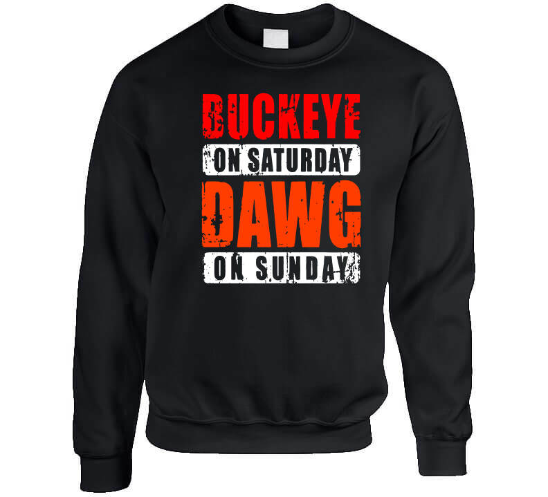 Im A Ohio State Buckeyes On Saturdays And Cleveland Browns On Sundays 3D  Polo Shirt, Gifts For Ohio State Buckeyes Fans - T-shirts Low Price