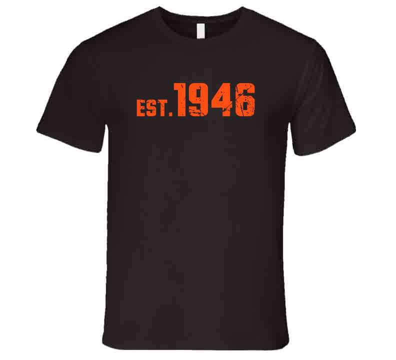 Cleveland Est 1946 Cleveland Football Fan Distressed T Shirt