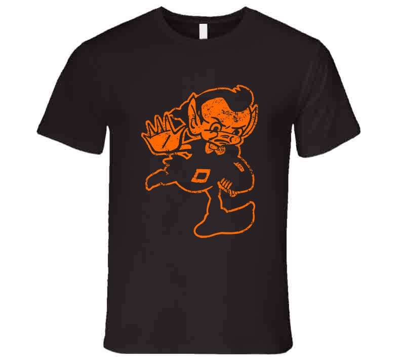 Cleveland Browns Brownie Elf With Football T-shirt