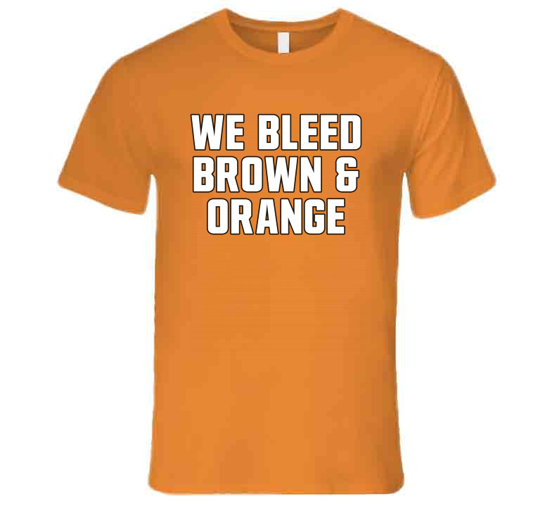 Orange Cleveland Football T Shirt