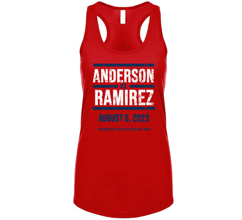 Jose Ramirez Fights Tim Anderson Cleveland Baseball T-Shirt (Small, Black)