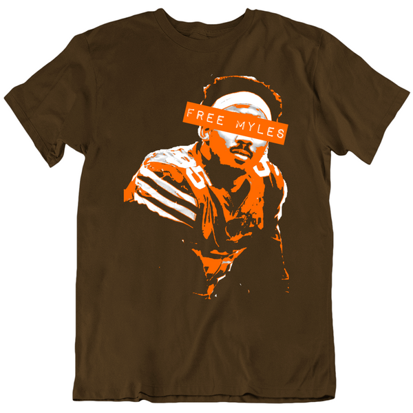 Myles Garrett Legend Color Rush T-Shirt - Brown - Tshirtsedge