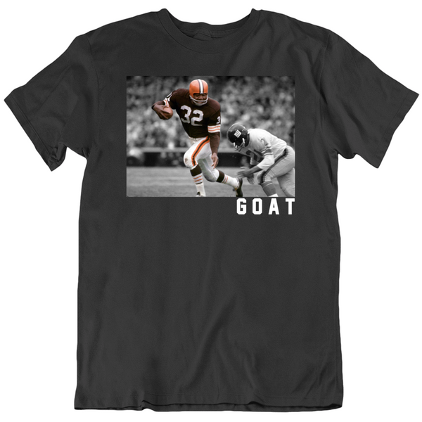 TheLandTshirts Jim Brown Legend Cleveland Football Fan V2 T Shirt Classic / Sport Grey / 5 X-Large