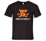 Where My Dawgs At Cleveland Football Fan T Shirt